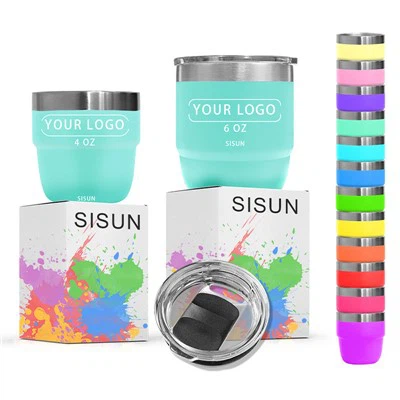 Stapelbarer Tasse Edelstahl -Espresso -Tasse